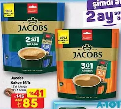 JACOBS KAHVE 16'LI fiyat ve kampanya bilgisi